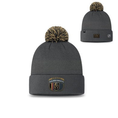 NHL, Zimná, čiapka, DRAFT, BEANIE, CUFF, WITH, POM, LAS, VEGAS, GOLDEN, KNIGHTS, JR, detská
